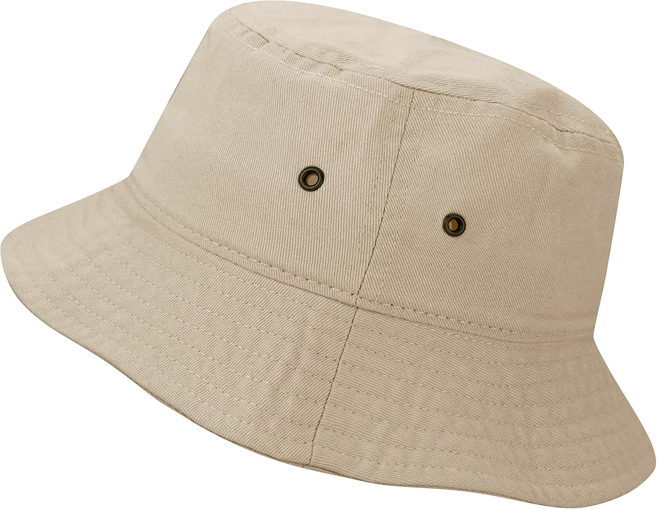 The Hat Depot Youth Kids Washed Cotton & Lightweight Nylon Packable Bucket Travel Hat Cap | Amazon (US)