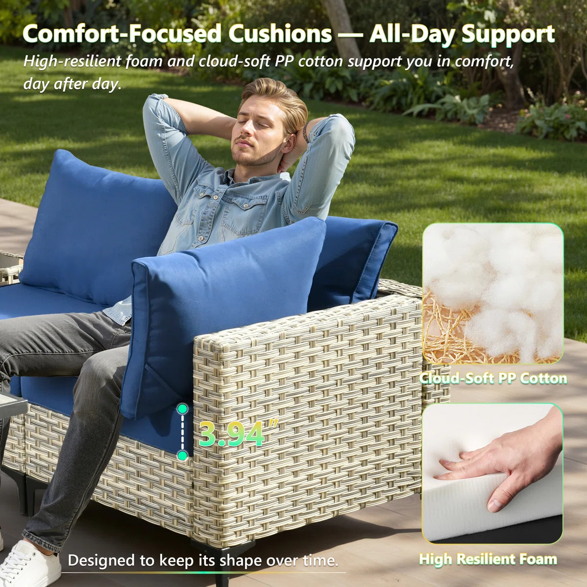 Wrought Studio Sorella 11-Piece PE Wicker Outdoor Patio Furniture Set with 54" Propane Fire Pit T... | Wayfair North America