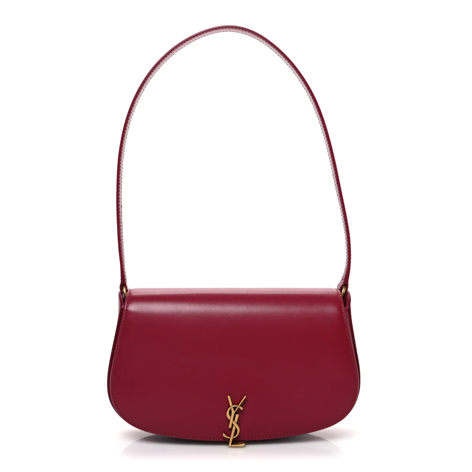 Saint Laurent Box Calfskin Mini Voltaire Shoulder Bag Burgundy 1870688 | FASHIONPHILE (US)