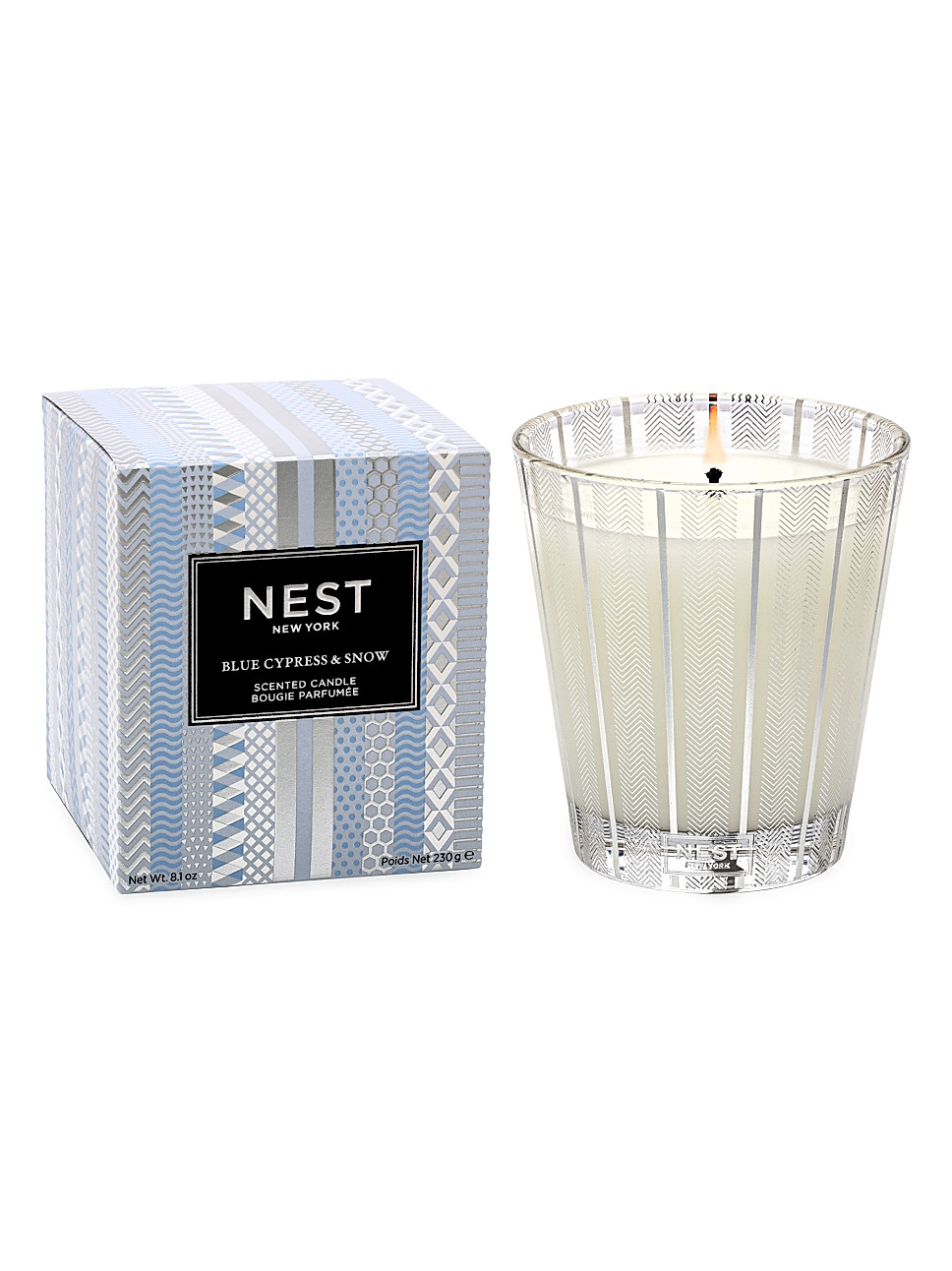 Blue Cypress & Snow Scented Candle | Saks Fifth Avenue
