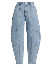 Click for more info about Mara High-Waisted Bowed-Leg Jeans