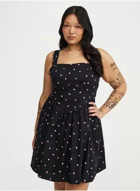 Basque Waist Mini Dress | Torrid (US & Canada)