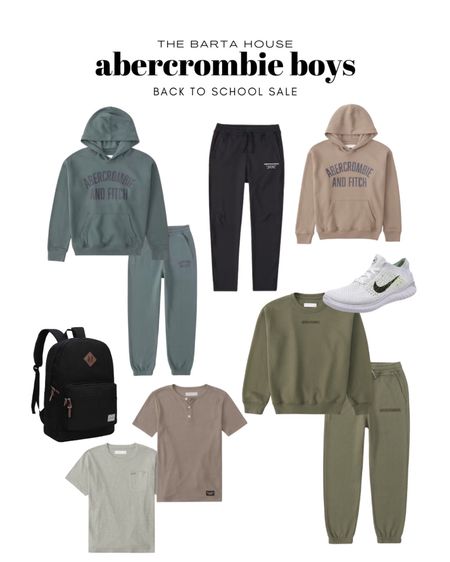 The boys clothes from Abercrombie kids  my guys are loving for school ✔️
