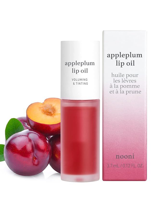 NOONI Korean Lip Oil - Appleplum | with Apple Seed Oil, Lip Stain, Gift, Moisturizing, Glowing, R... | Amazon (US)