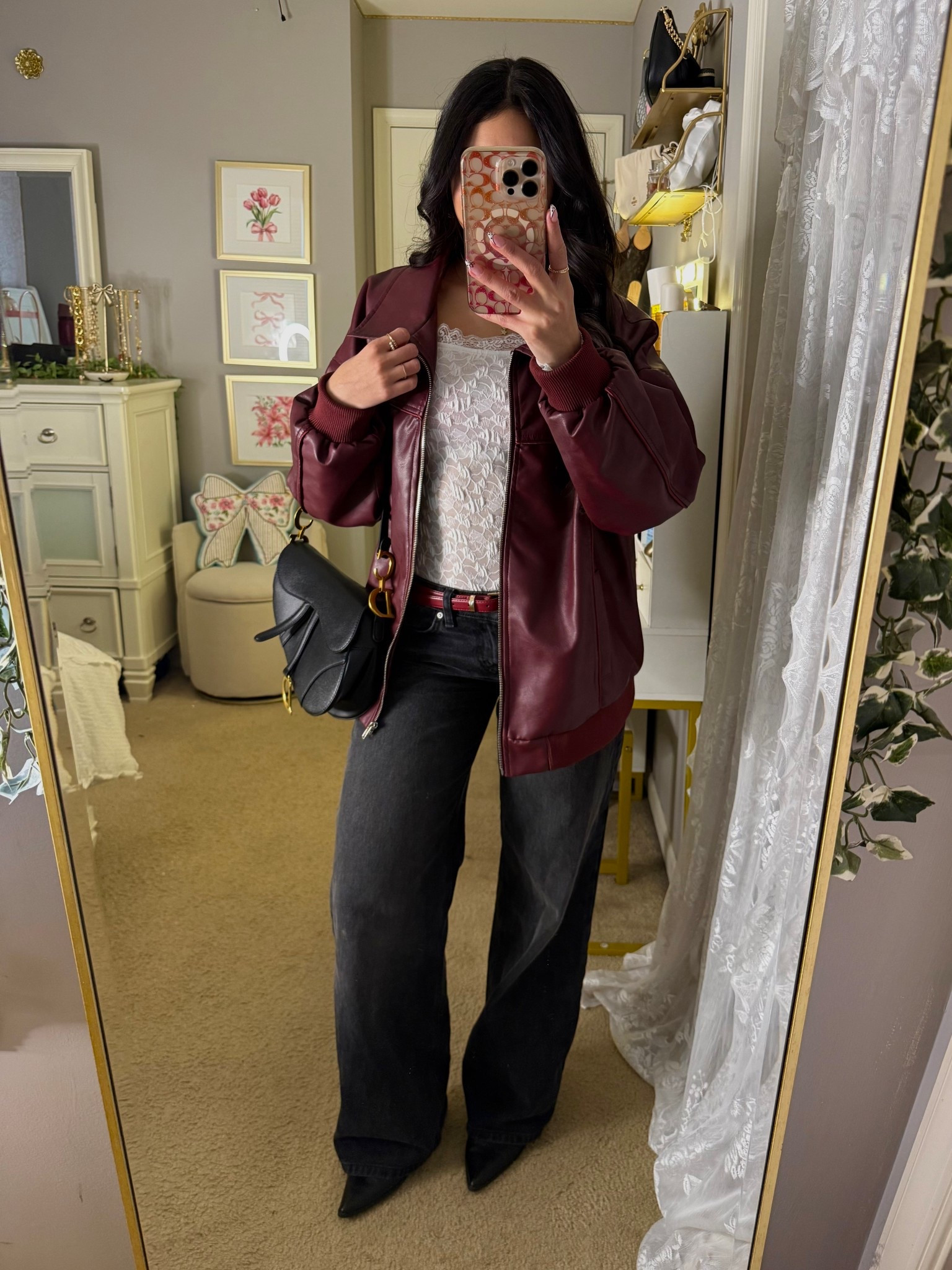 Casual going out outfit for Valentine’s Day! Top and jacket size US 8 jeans size small🤍

#LTKootd #LTKSeasonal #LTKValentine