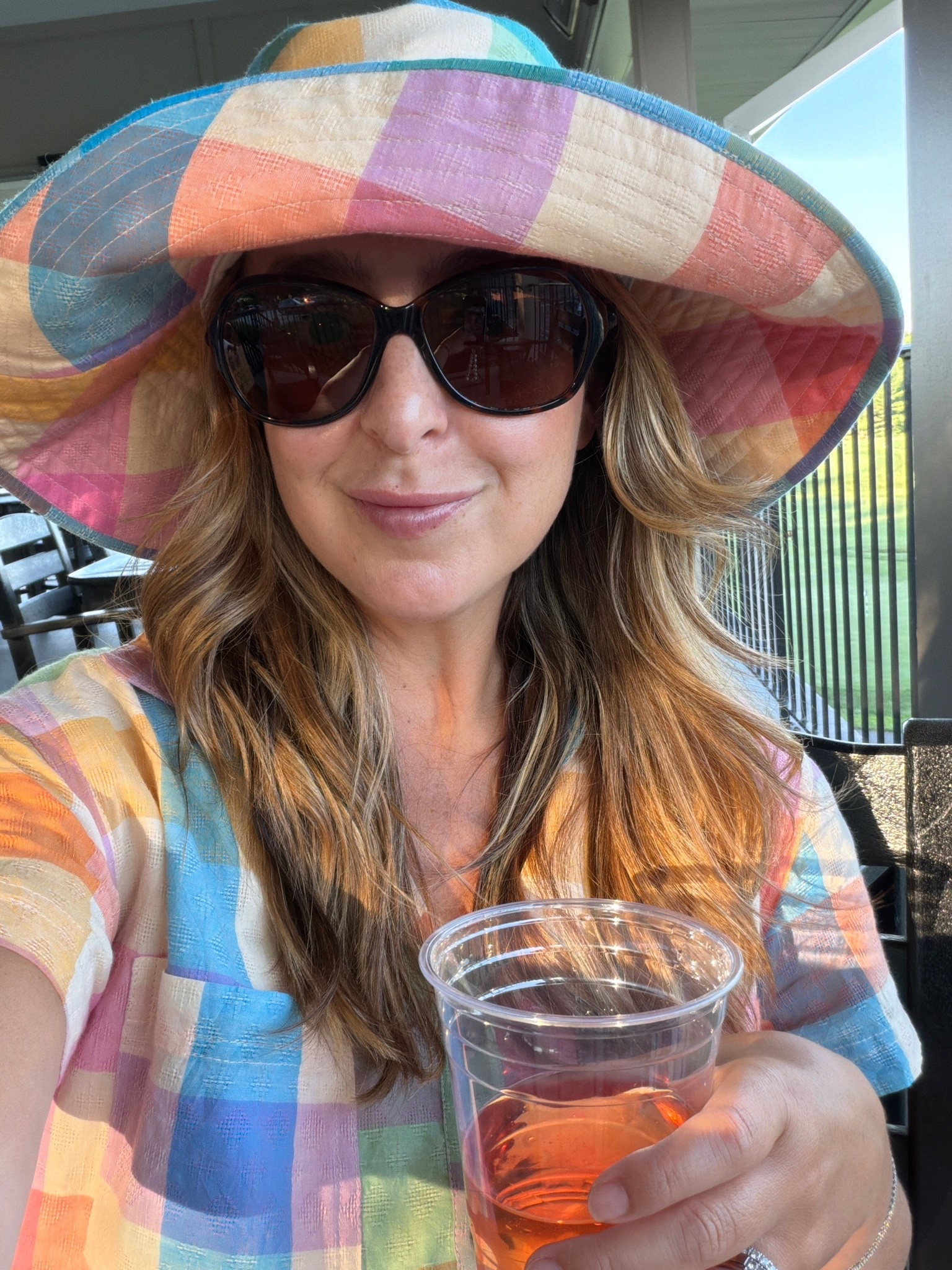 A dress with a matching hat, and the lightest fabric for summer heat
