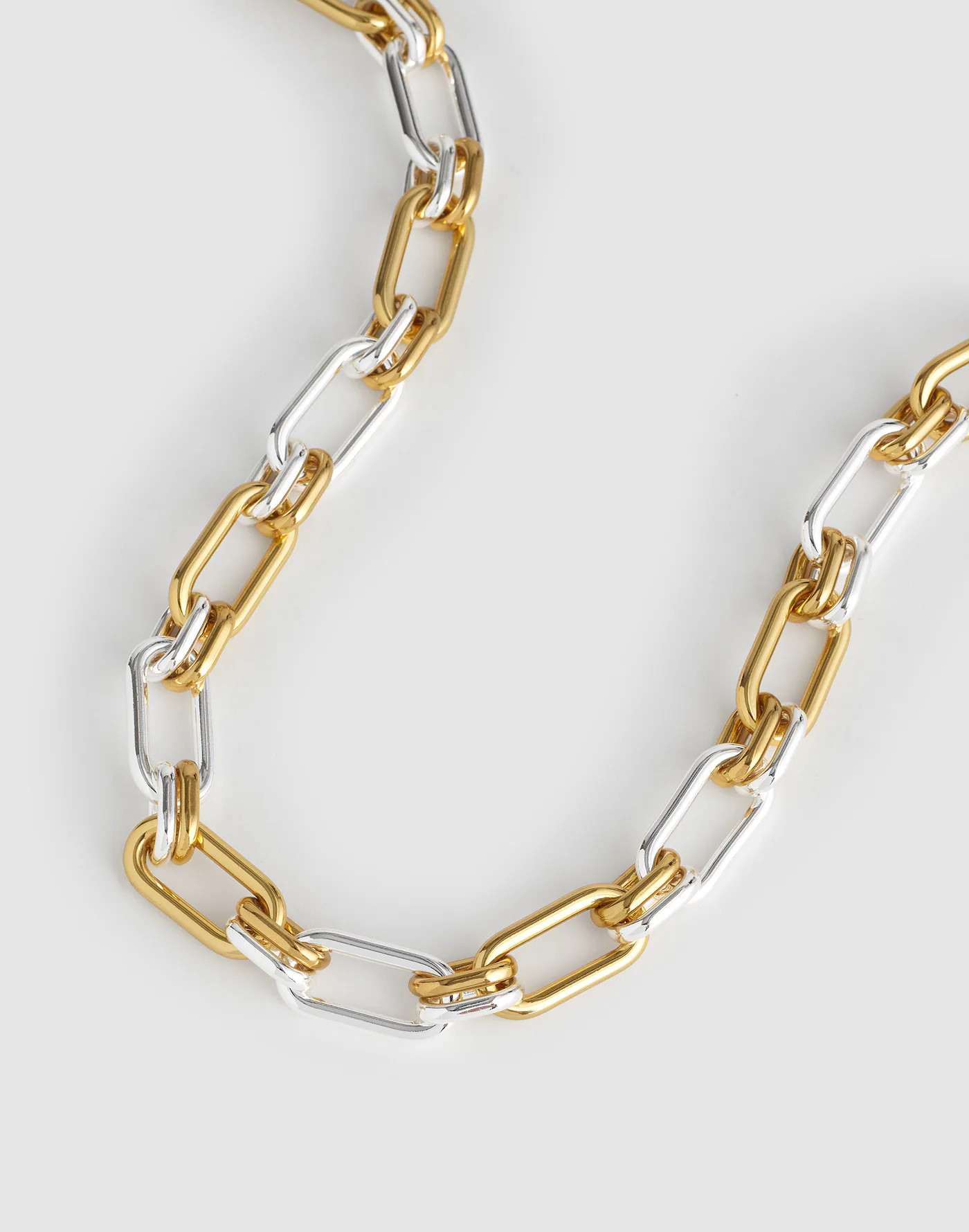 Mixed-Metal Chunky Link Chain Necklace | Madewell | Madewell