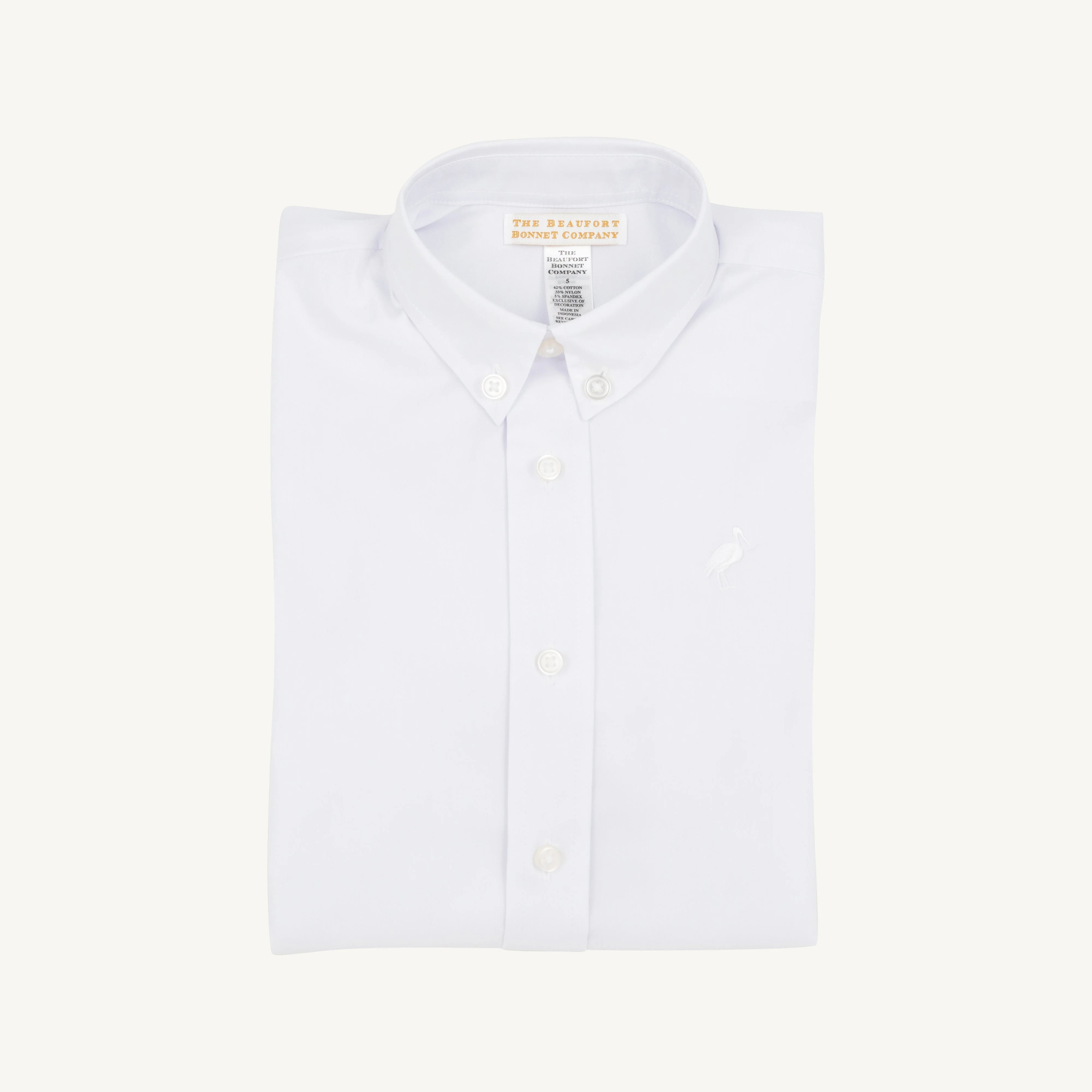 Dean's List Dress Shirt (Oxford) - Worth Avenue White with Worth Avenu | The Beaufort Bonnet Company