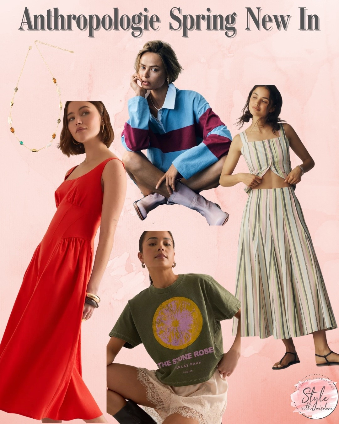 Anthropologie Spring new in! Wedding guest outfit. Weekend casual style, graphic tee, birthday gifts! 

#LTKdresses #LTKwedding #LTKspring