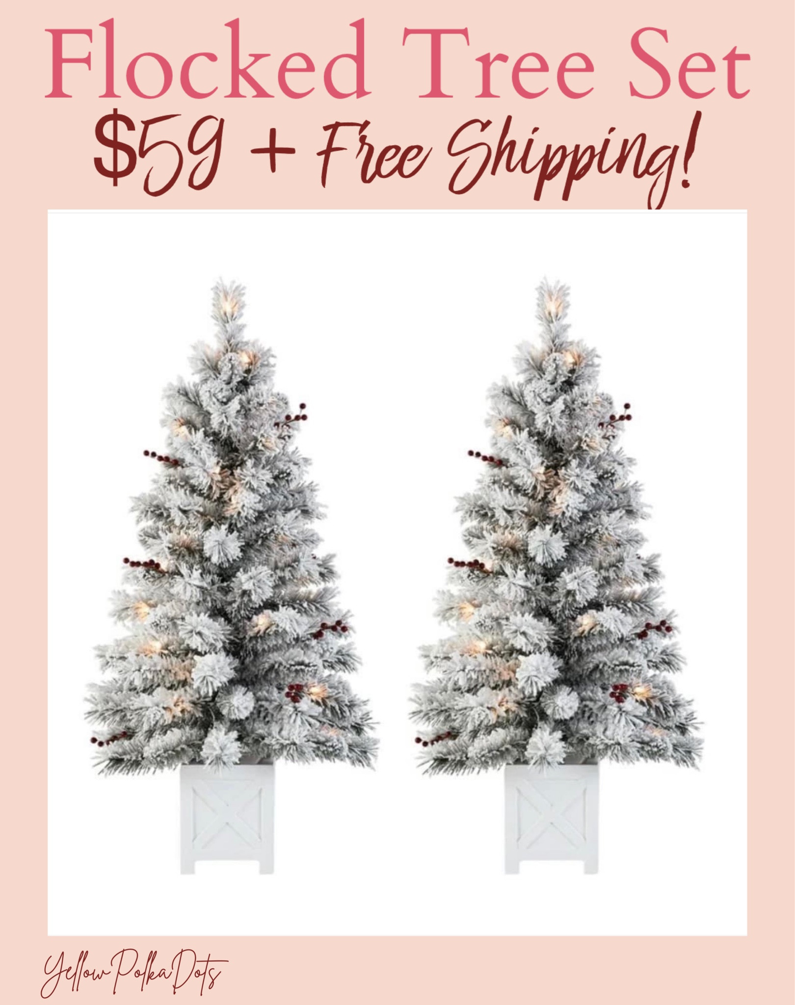 This little tree set makes decorating easy! Indoor or out!! Grab yours before it sells out! 

Christmas Tree | Flocked Tree 

#LTKHoliday #LTKhome #LTKSeasonal
