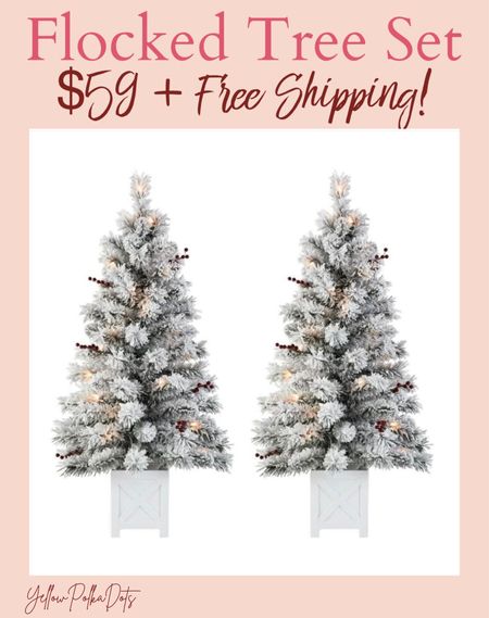 This little tree set makes decorating easy! Indoor or out!! Grab yours before it sells out! 

Christmas Tree | Flocked Tree 

#LTKHoliday #LTKhome #LTKSeasonal