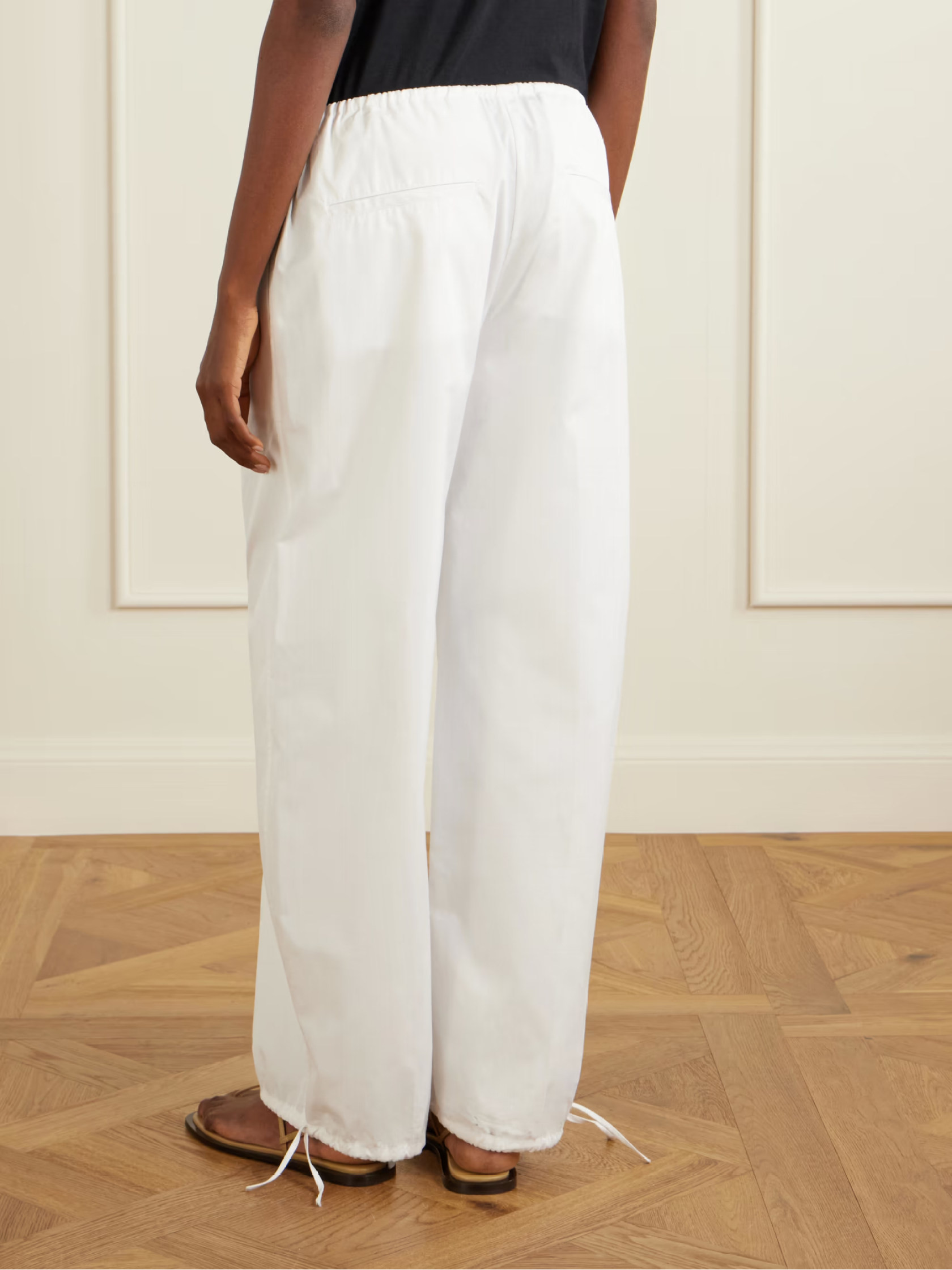 drawstring-fastening trousers | Senser US