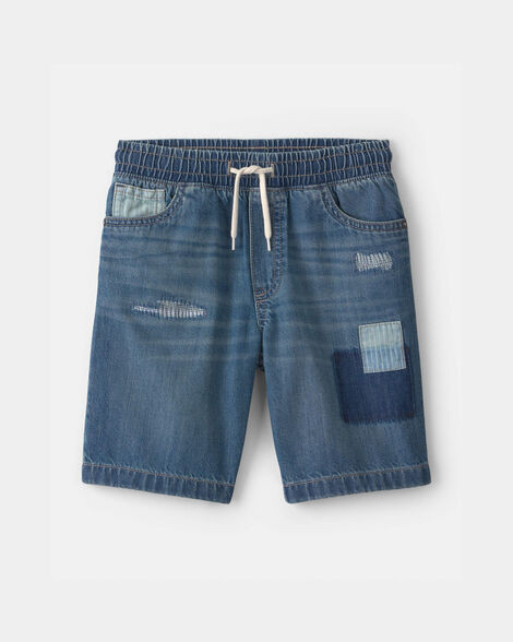 Boys Patchwork Denim Shorts - Medium Wash | Carter's Inc