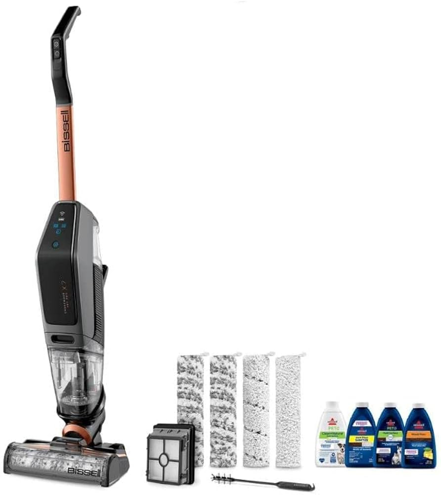 BISSELL 3277 CrossWave X7 Cordless Pet Pro Titanium/Black/Copper Vacuum | Amazon (US)