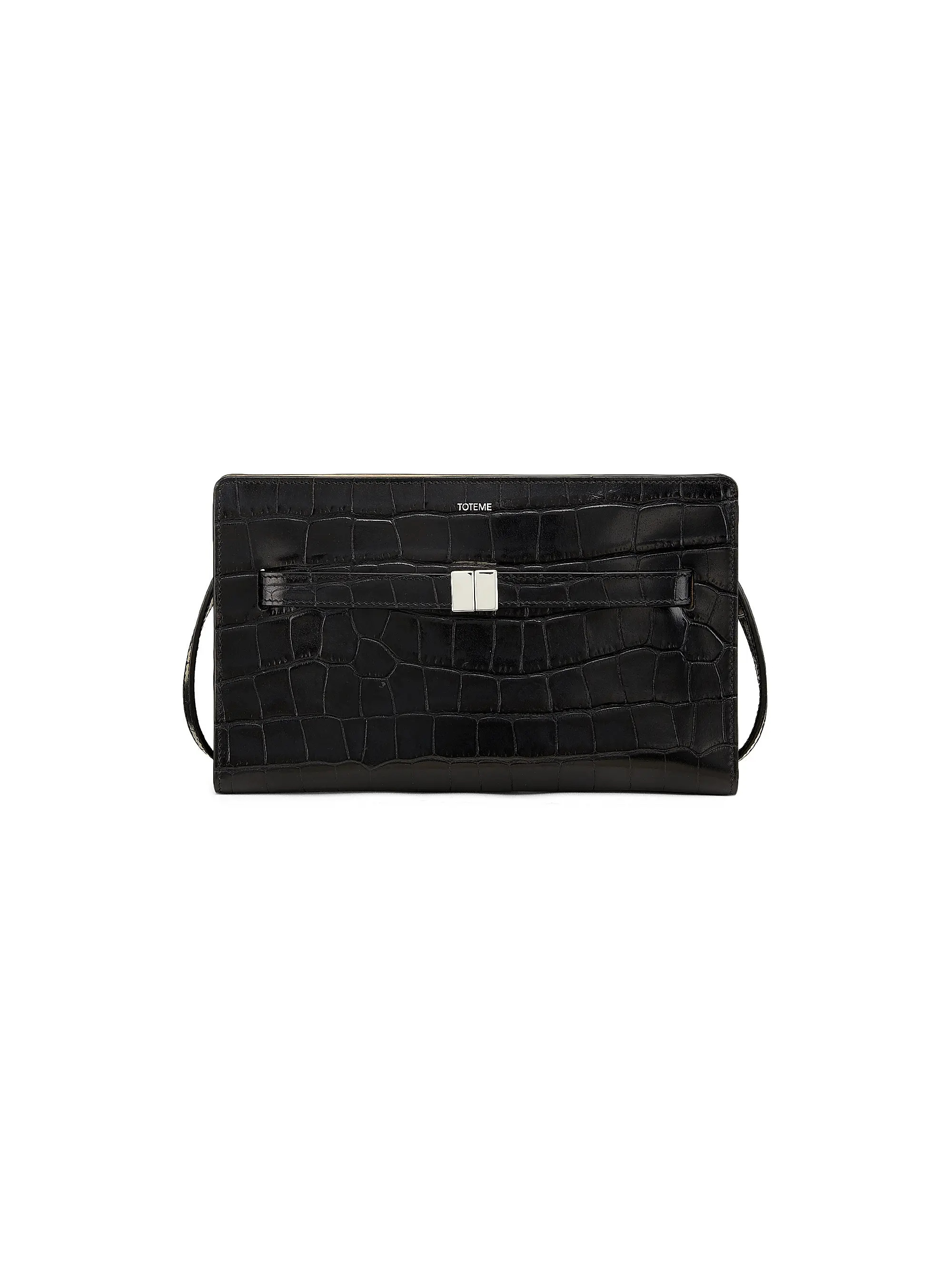 Belted Croco-Embossed Leather Crossbody Bag | Saks Fifth Avenue