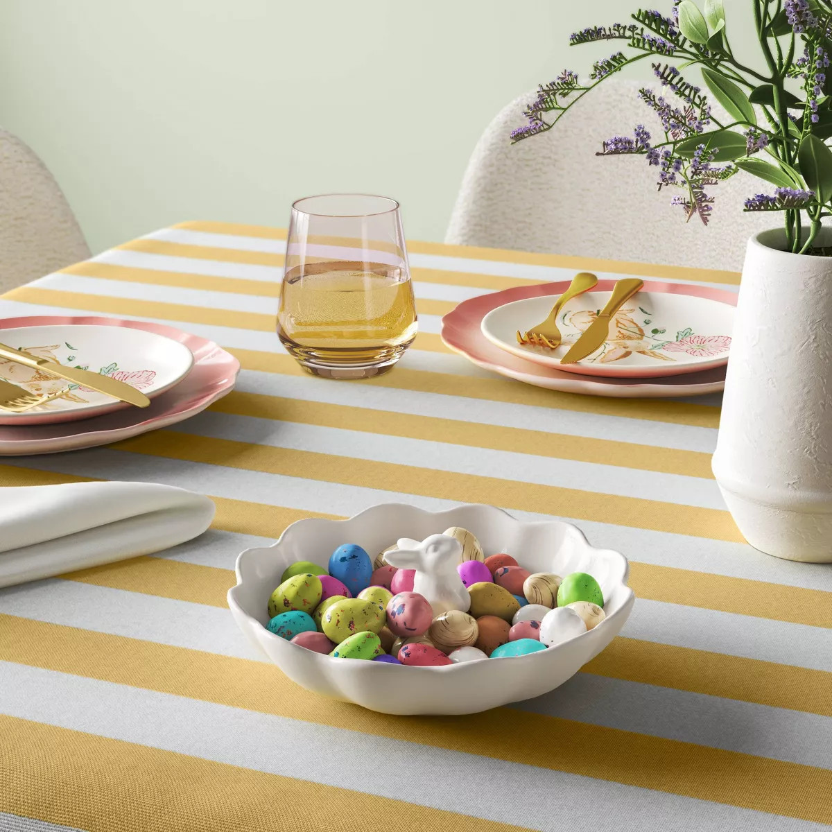 Stoneware Peek-a-Boo Bunny Candy Bowl - Threshold™ | Target