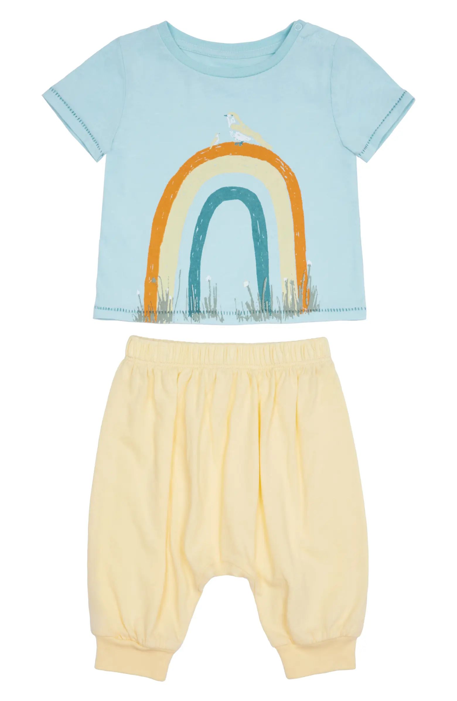 Parker Happy Birds Graphic Tee & Pants Set | Nordstrom