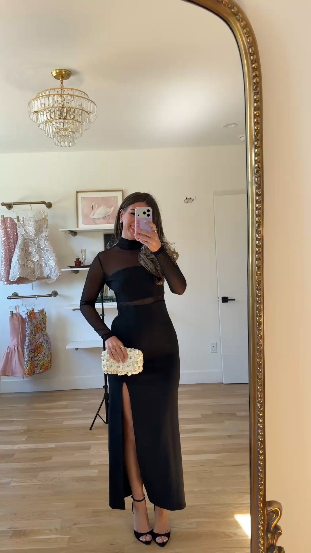 black mesh-panel gown with a high mock neck, long sleeves, and sheer cutouts amazon summer to fall formal event and wedding guest dress 💍

I’m 5’4” and wearing my usual small/2 

lulus code: emerson20 (first purchase) 

amazon fashion, amazon dresses, amazon finds, amazon outfit ideas, amazon summer outfits, affordable fashion finds, summer wedding guest dresses, wedding guest dresses, cocktail dresses, semi-formal dresses, black tie wedding guest dresses, destination wedding guest dresses, garden party dresses, wedding guest outfit ideas

#LTKWedding #LTKSeasonal #LTKootd