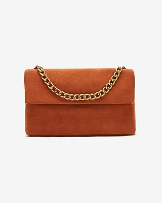 Soft Suede Chain Bag | Express