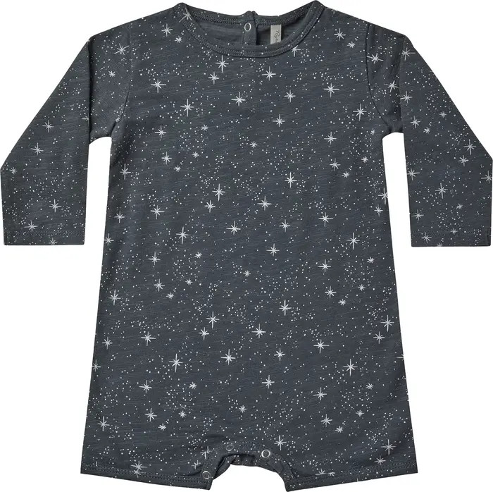 Star Print Long Sleeve Romper | Nordstrom Rack
