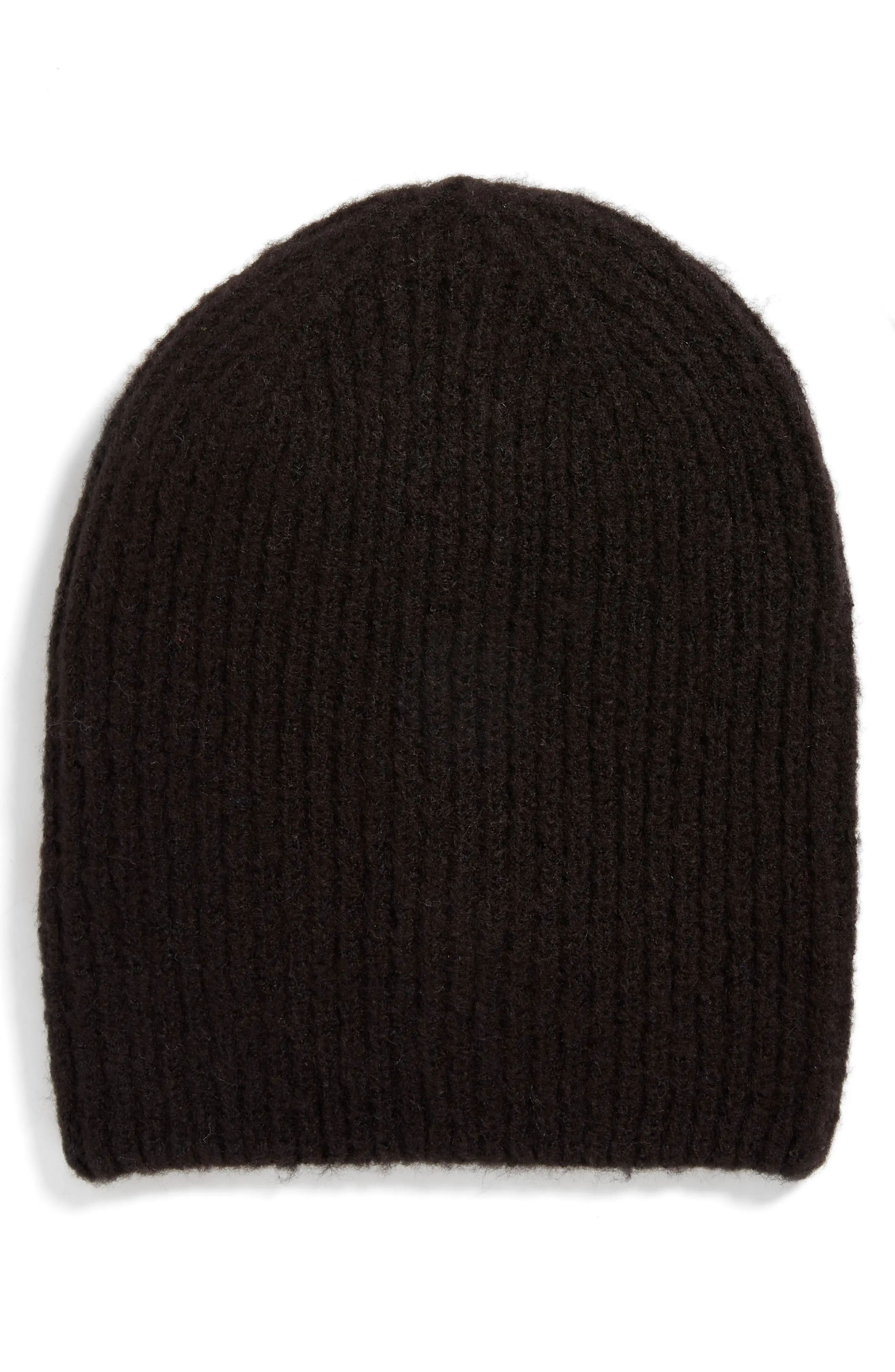 Open Edit Twisted Beanie in Black at Nordstrom | Nordstrom