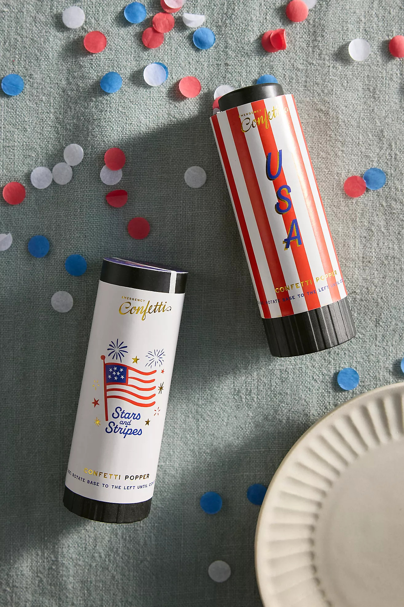 Stars + Stripes Confetti Poppers, Set of 6 | Anthropologie (US)