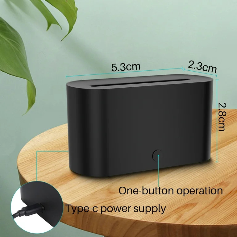 BCOOSS Essential Oil Diffuser Aromatherapy Aroma Air Diffuser with Flame Light , Black | Walmart (US)
