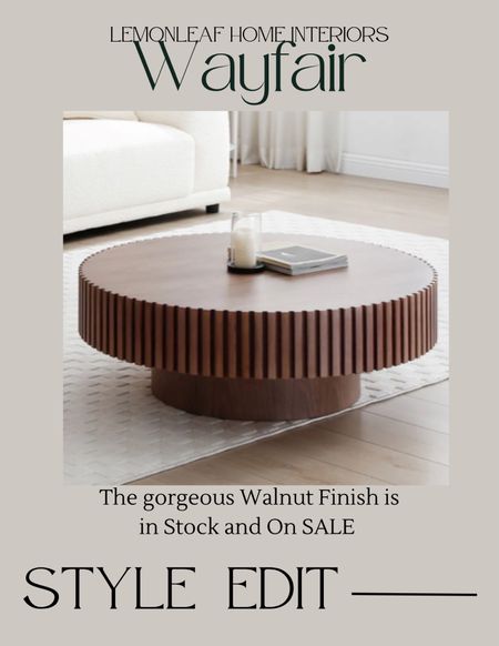 Back in stock in the walnut finish. This fluted pedestal coffee table is an amazing piece and price. 



#LTKSaleAlert #LTKHome #LTKStyleTip