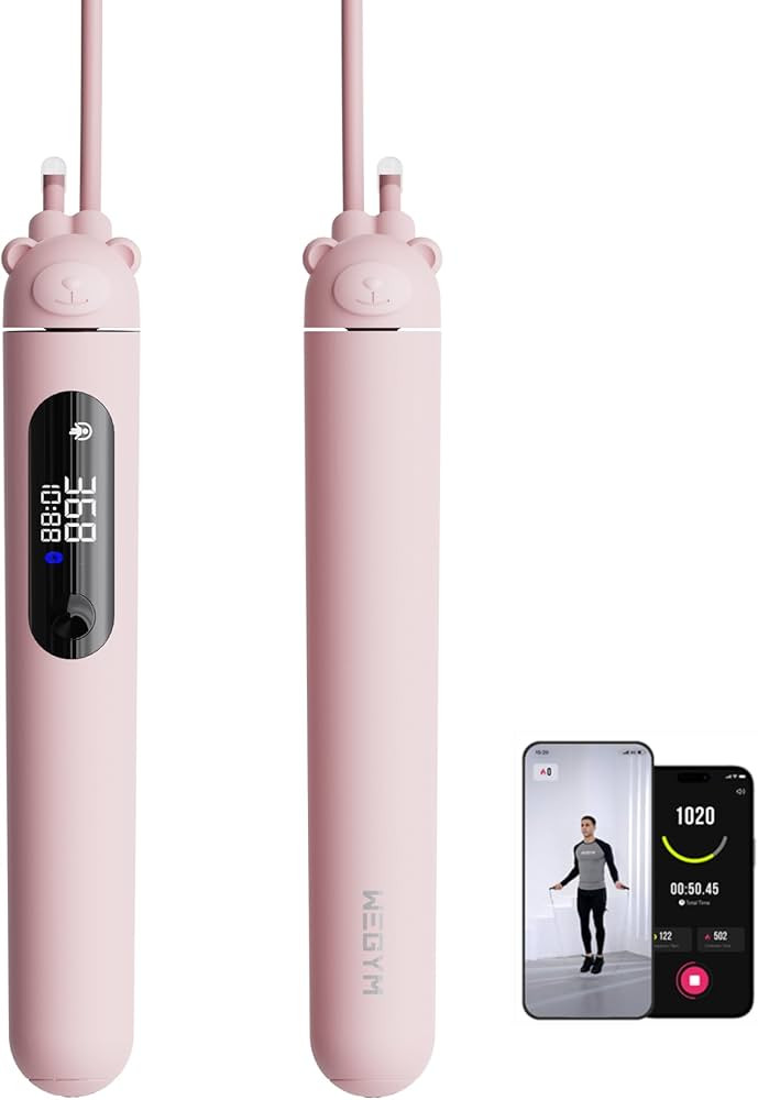 Smart Jump Rope for Men Women, Adjustable Jump Rope for Indoor Outdoor Workout, Jump Counting, Tr... | Amazon (US)