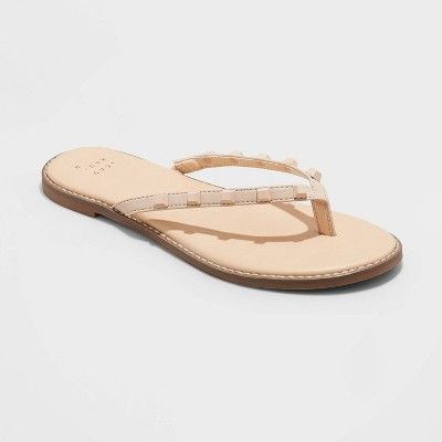 Women's Sloan Studded Flip Flop Sandals - A New Day™ | Target