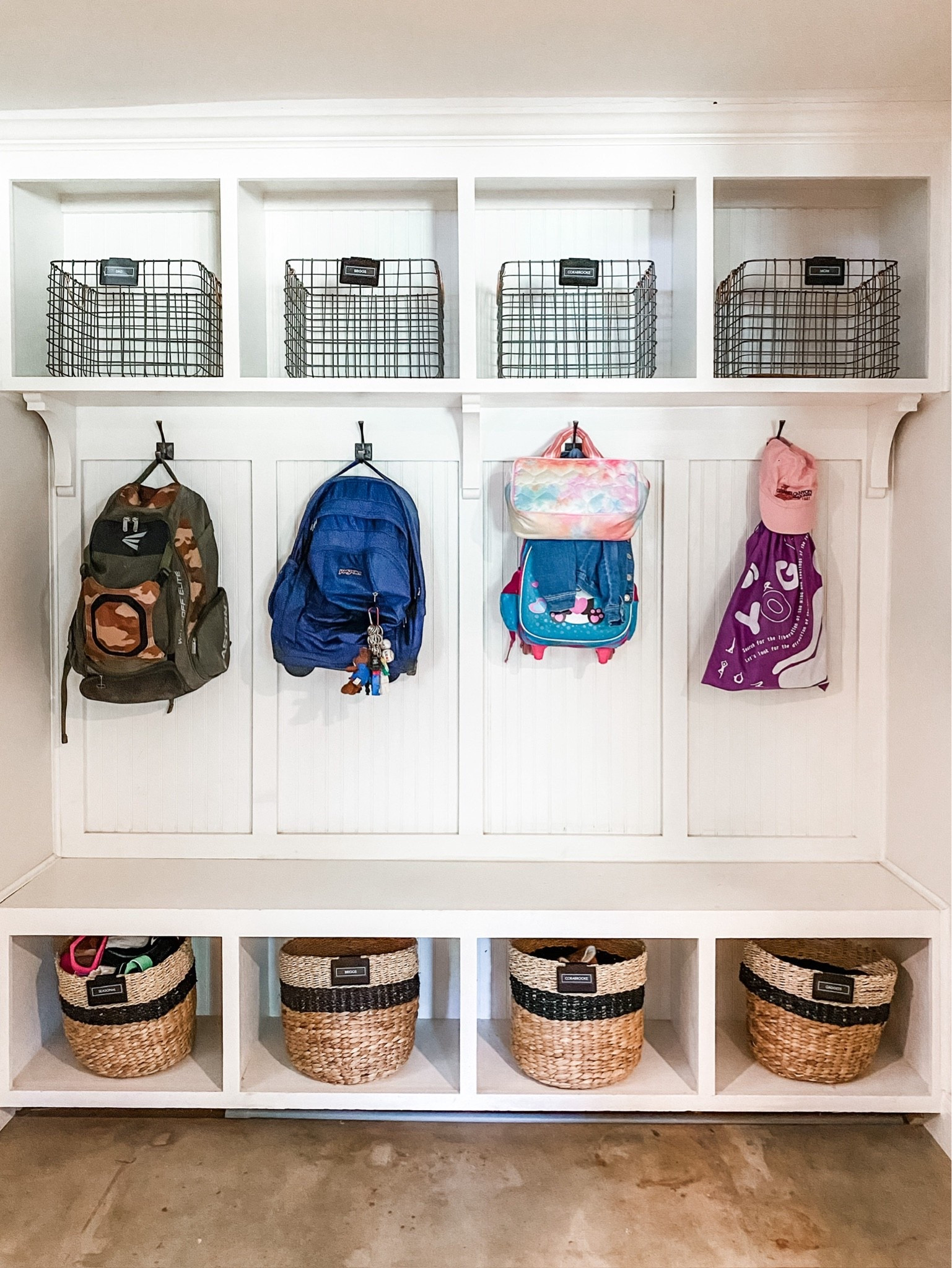 If your mudroom is still holding onto flip-flops, pool towels, camp bags, and sports gear...you're not alone. 😂

Summer has a way of taking over the space that works the hardest.

Before backpacks, lunchboxes, and homework make their grand entrance, take a few minutes to reset your family's drop zone. A few simple systems can make busy school mornings feel so much calmer - and help everyone know exactly where to put (and find!) what they need.

✨ Need help? Let’s chat! DM us to start the back-to-school reset conversation.