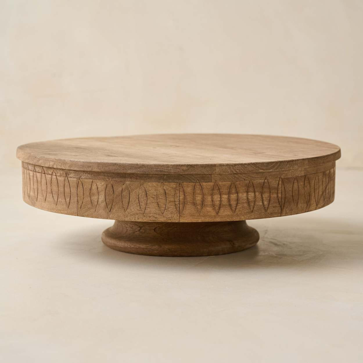 Mango Wood Petal Cake Stand | Magnolia