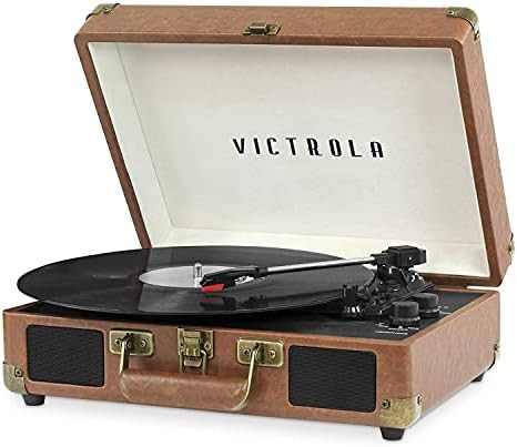 Victrola Journey Bluetooth Portable Suitcase Record Player – with Built-in Speakers, 3 Speed Vi... | Amazon (US)