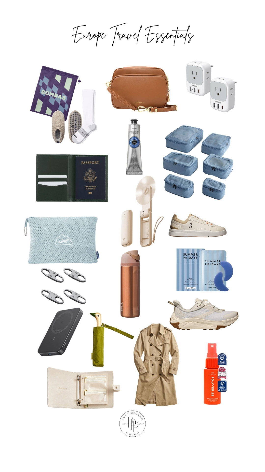Europe travel essentials...from comfortable walking shoes to packing organizers and all the must-haves in between!✈️ 

 #LTKdayinmylife #LTKgrwm #LTKTravel