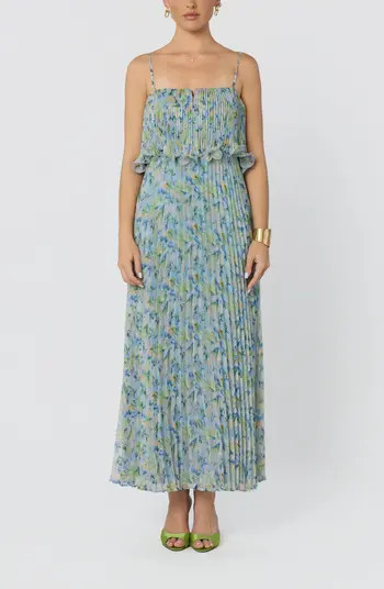 ASTR the Label Makennah Floral Plissé Maxi Dress | Nordstrom | Nordstrom