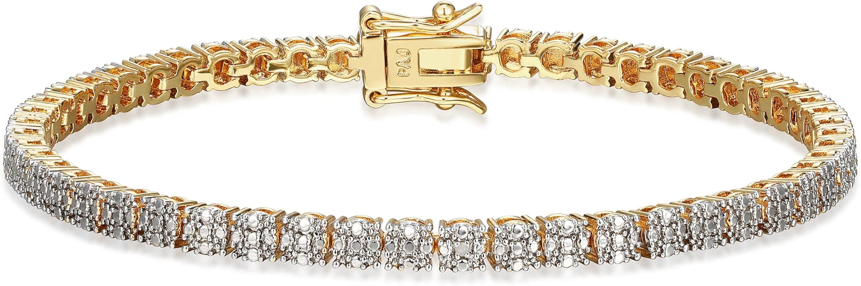 Amazon Essentials Diamond Accent Classic Tennis Bracelet, 7.25" (previously Amazon Collection) | Amazon (US)