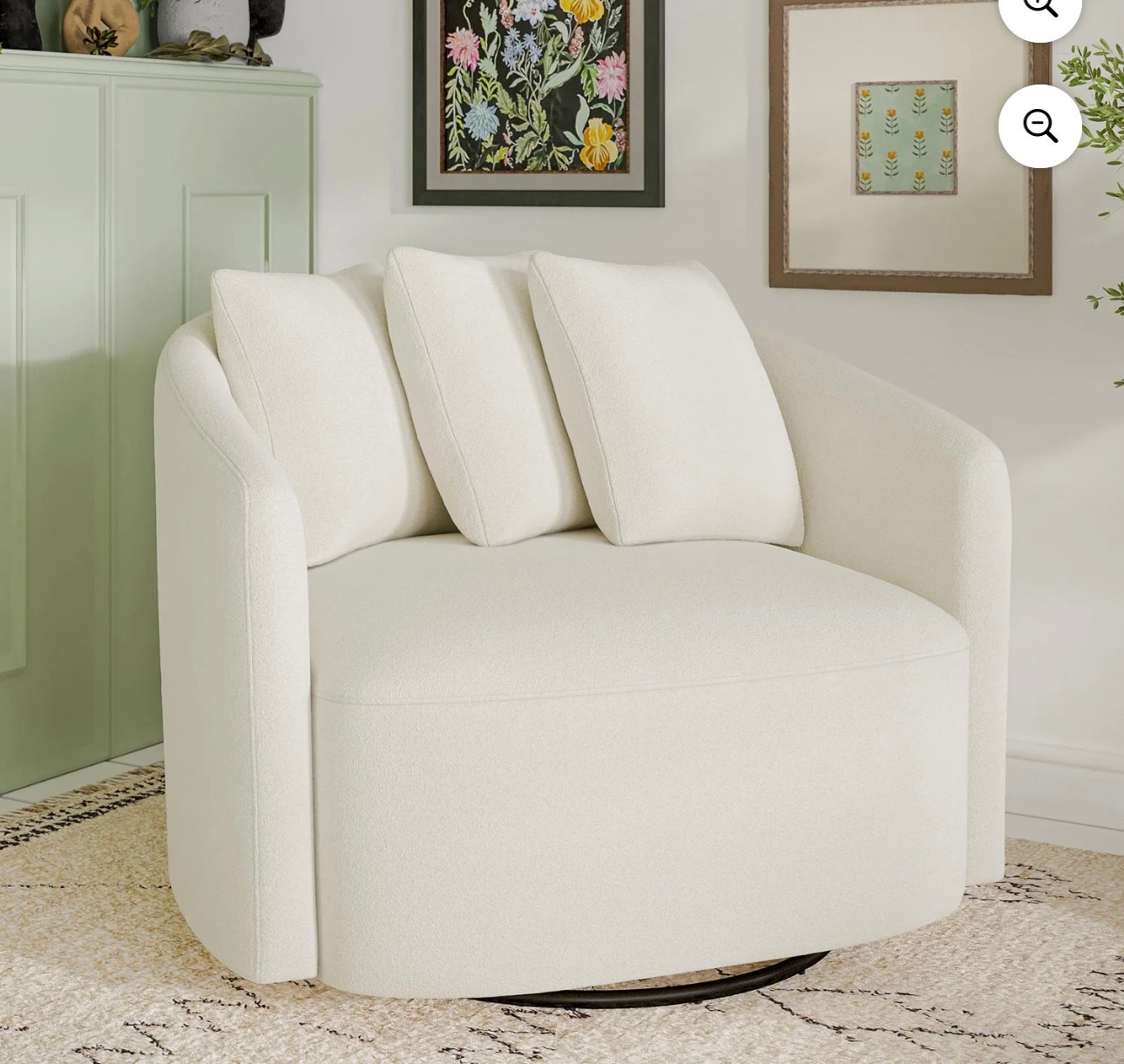 Obsessed with this cozy swivel chair! The perfect blend of style and comfort—ideal for a reading nook or lounging spot. Linked it for you on LTK! #LTKHome #CozyVibes

#LTKFindsUnder100 #LTKHome #LTKSaleAlert