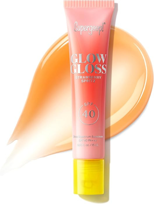 Supergoop! Glow Gloss SPF 40 Lip Balm - Broad Spectrum Protection with a Non-Sticky, High-Shine F... | Amazon (US)