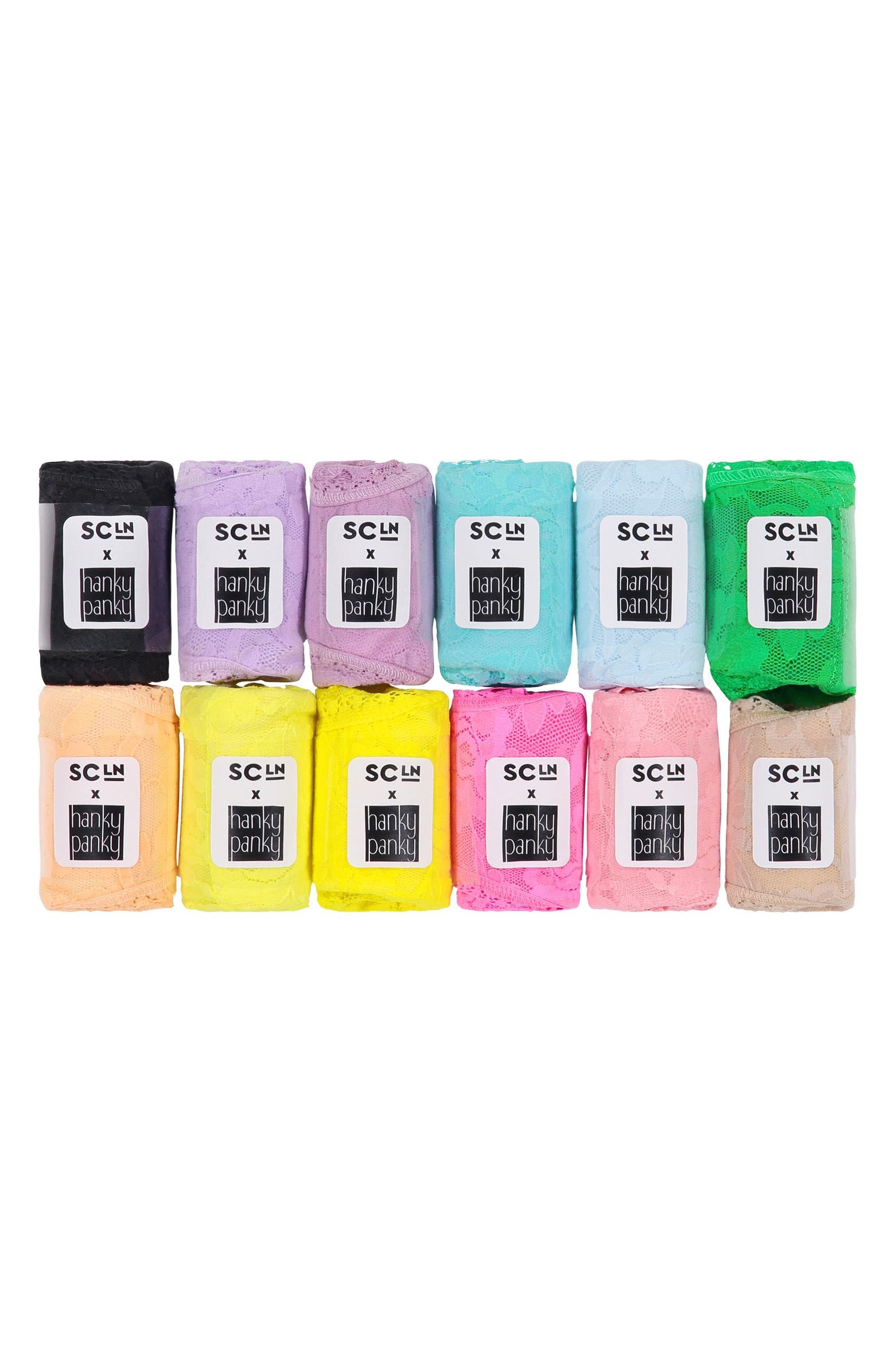 Hanky Panky x Stoney Clover Lane 12-Pack Original Rise Thongs & Travel Case | Nordstrom | Nordstrom