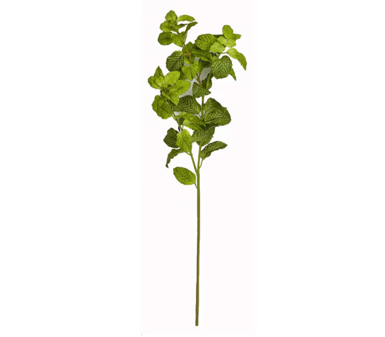 24 Artificial Mint Plant-faux Herb Plant-kitchen Herbs-kitchen Greenery-artificial Plant-kitchen ... | Etsy (US)