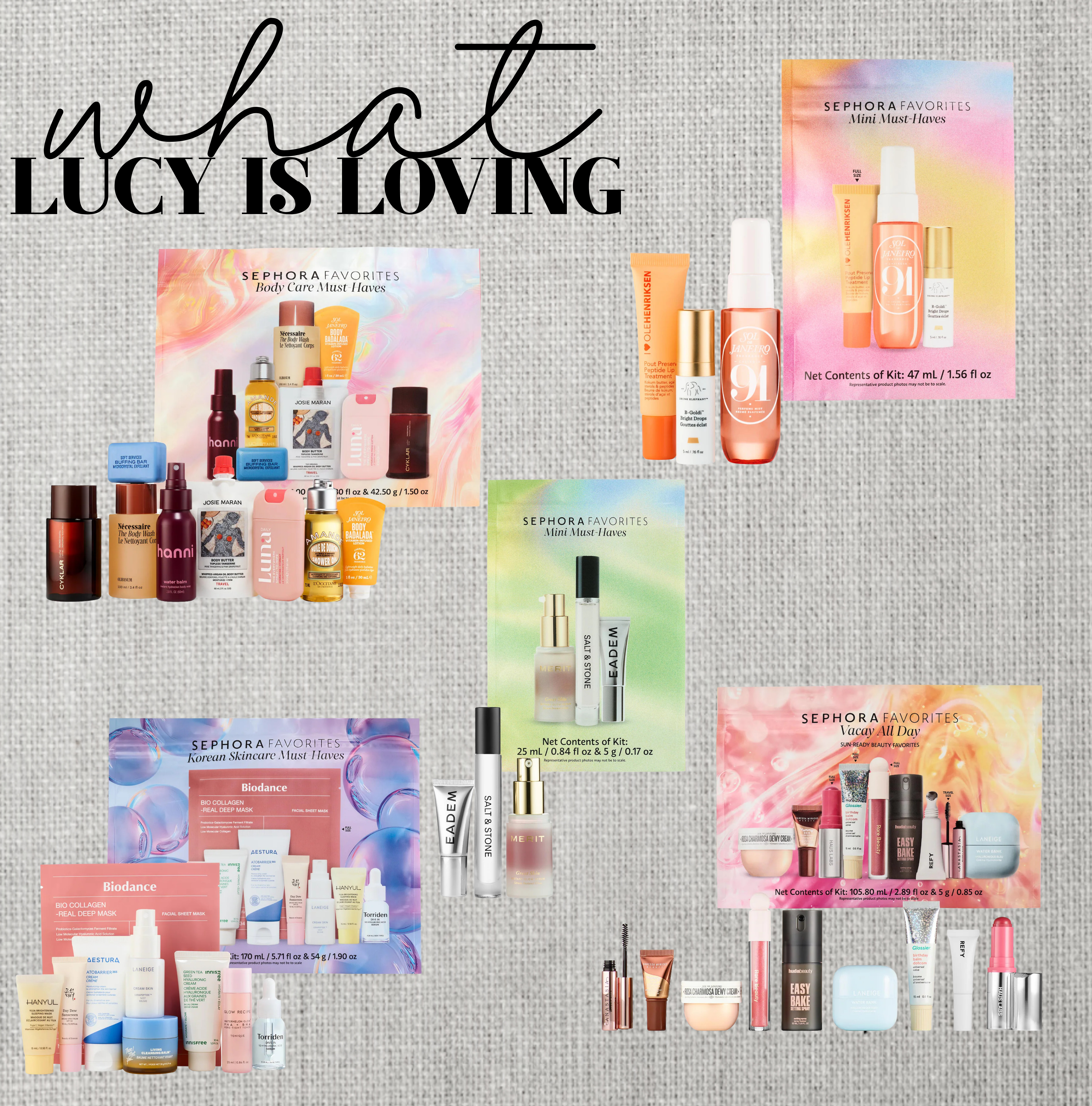 Lucy LOVES the Sephora favorite kits!! If you are looking for Easter basket stuffers for tweens and teens, this would be PERFECT!! 

 