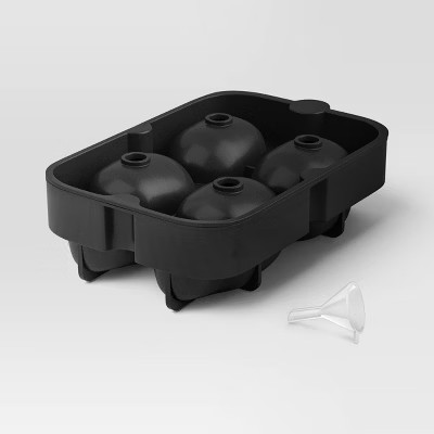 Halloween Skulls Silicone Ice Cube Tray Black - Threshold™ | Target