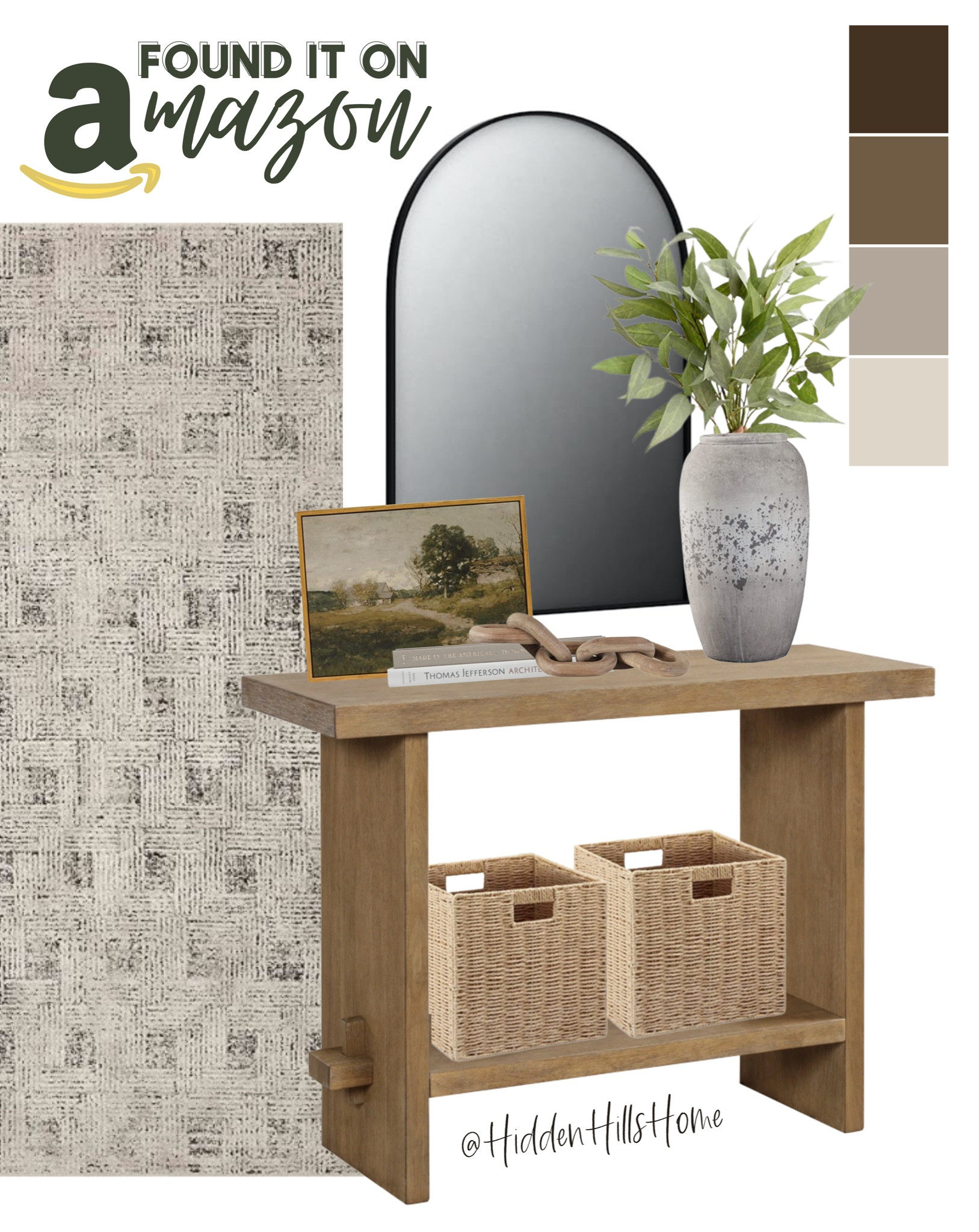 Amazon entryway decor, entryway mood board, amazon home decor, amazon finds, console table, entryway rug #amazon #entryway

#LTKhome