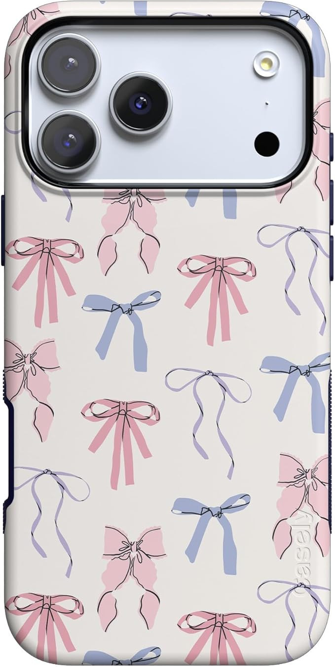 Casely iPhone 17 Pro Case | Coquette Girlie | Pastel Bows | Bold Protective Design | Compatible w... | Amazon (US)