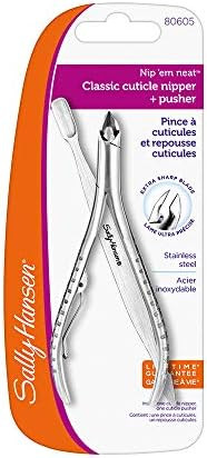 Sally Hansen Nip'em Neat Cuticle Nipper with Pusher, Half Jaw | Amazon (US)