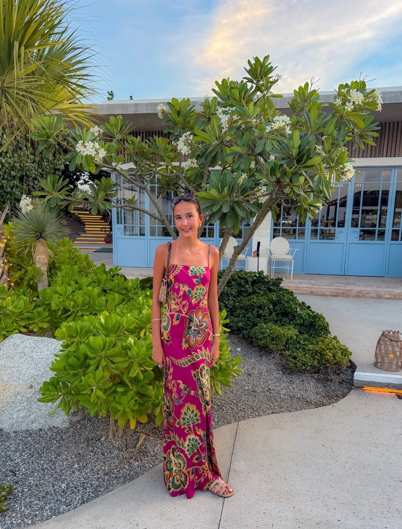 This dress is made for vacation dinners. The bold floral print does all the work, while the long, simple silhouette keeps it from feeling too busy. I love it with minimal sandals and jewelry so the color can really stand out.

floral maxi dress, vacation dress, resort wear, summer dinner outfit, tropical print dress, colorful dress, wedding guest style, warm weather fashion, statement dress, annabrstyle

#LTKootd #LTKTravel #LTKSeasonal