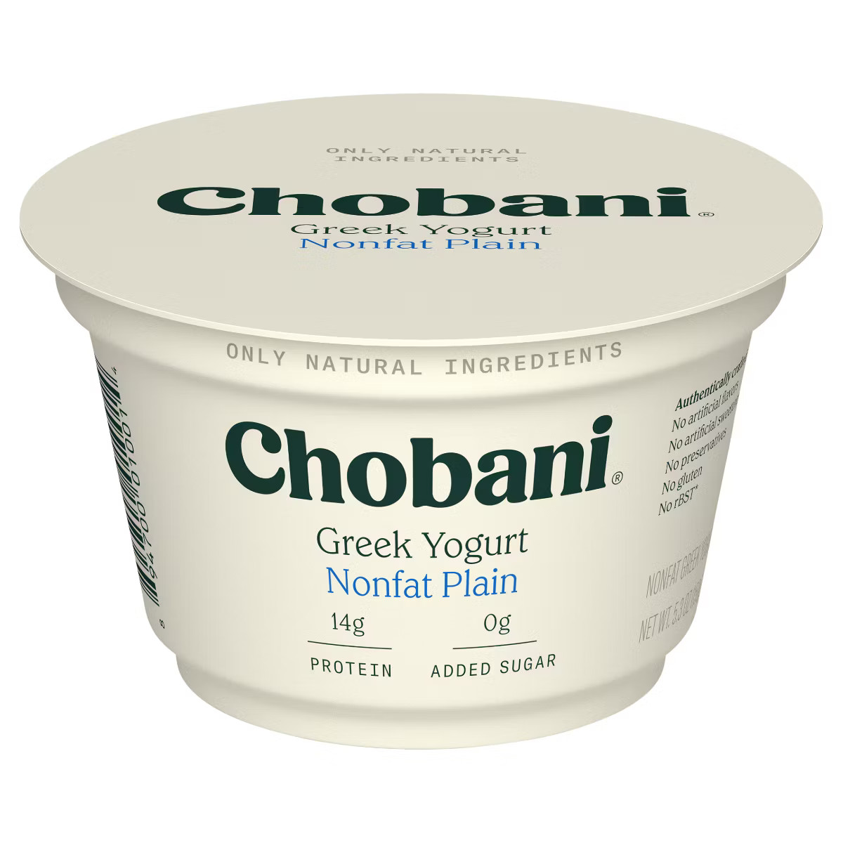Chobani Plain Nonfat Greek Yogurt - 5.3oz | Target