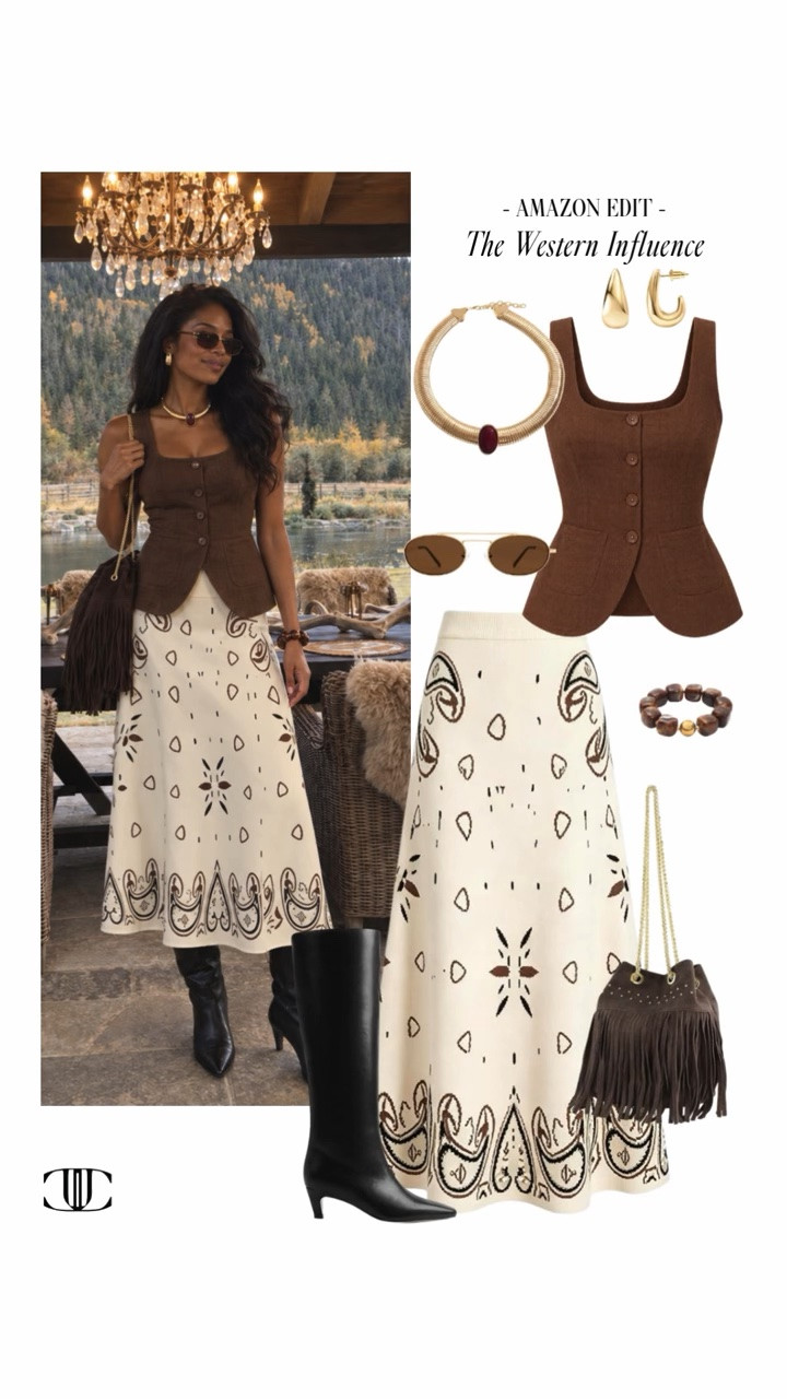 🤠 A little Western influence goes a long way.

In Amazon Edit: The Western Influence, I’m sharing chic fall looks with suede, rich leather, easy denim, statement belts, textured knits, and just the right touch of cowboy-inspired style.

The goal is Western without feeling like a costume—polished, wearable, and easy to mix into what you already own. Tap to shop the full edit and add a little Western edge to your fall wardrobe. 🤎✨

#LTKStyle #AmazonFashion #WesternStyle #FallFashion #WesternInfluence #AmazonFinds #FallOutfits #SuedeStyle #DenimStyle #LTKFinds

#LTKootd #LTKSeasonal #LTKOver40