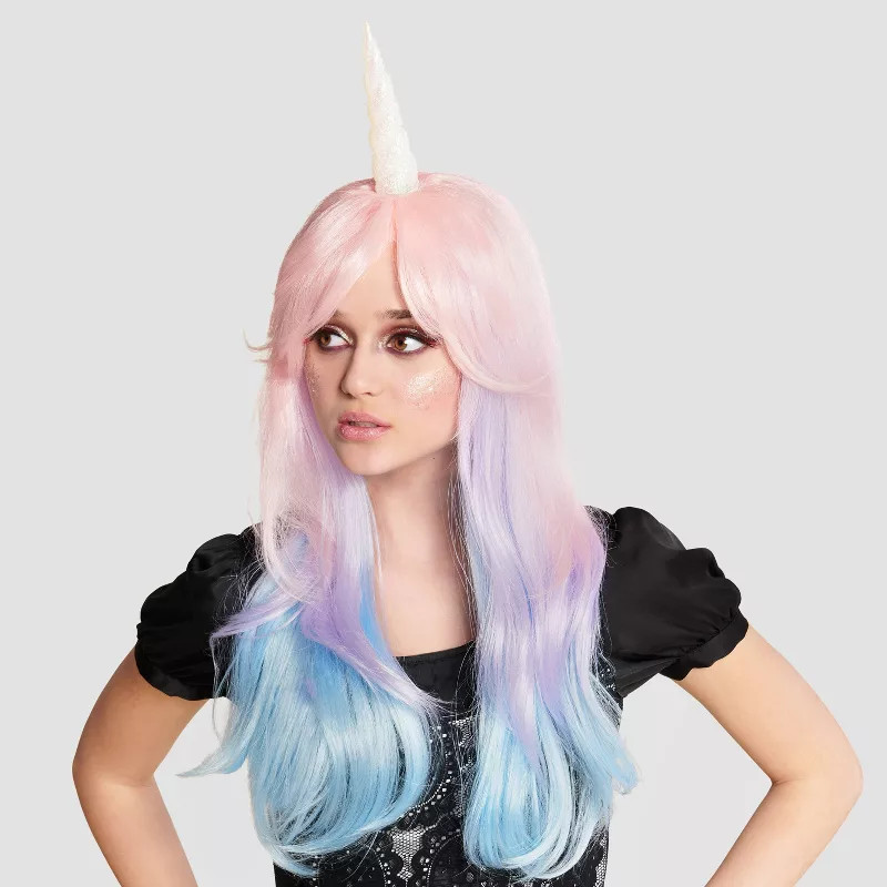 Adult Unicorn Pastel Halloween Costume Wig - Hyde & EEK! Boutique™ | Target