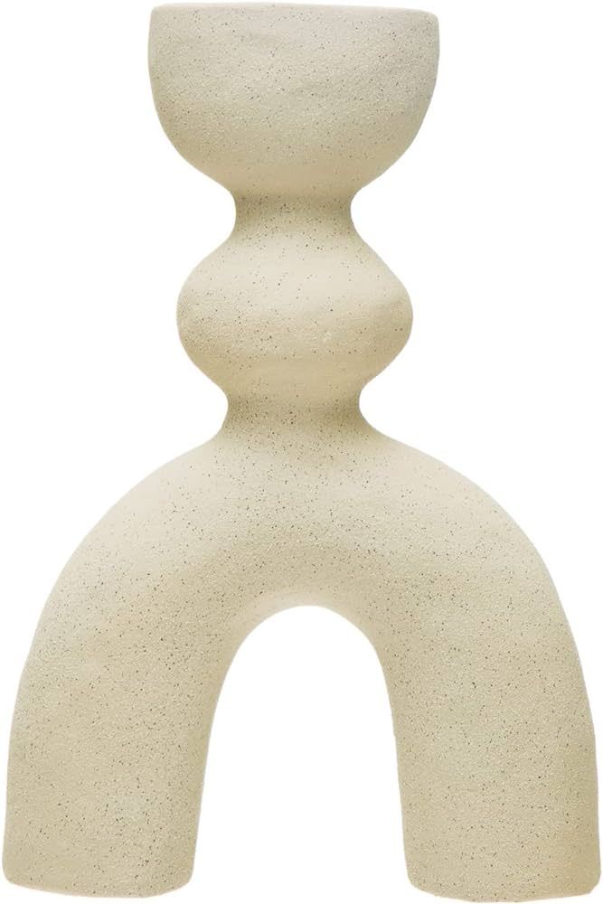 Bloomingville Sculptural Arched Stoneware, Ivory Vase | Amazon (US)